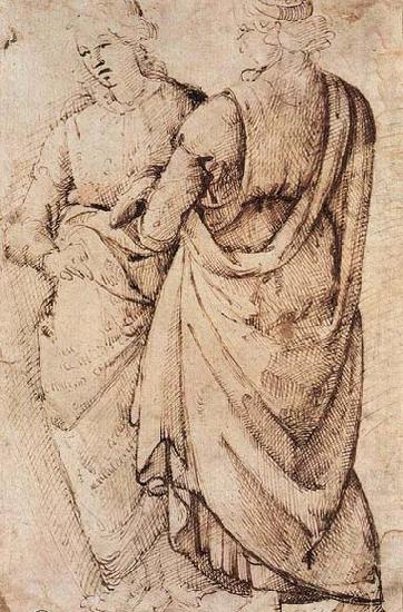 Study of Two Women, GHIRLANDAIO, Domenico